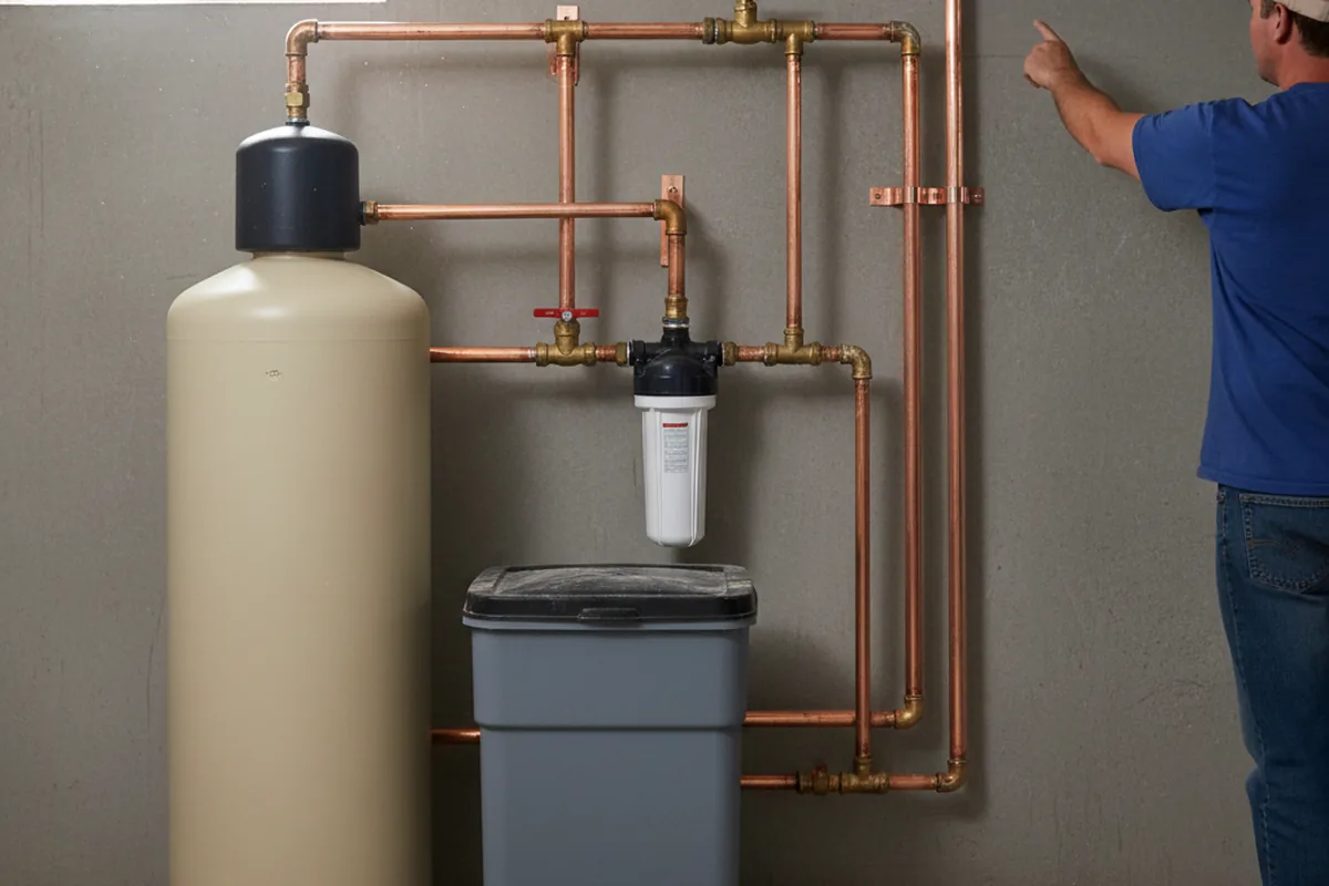 Whole-house water treatment system installed in Desert Center
